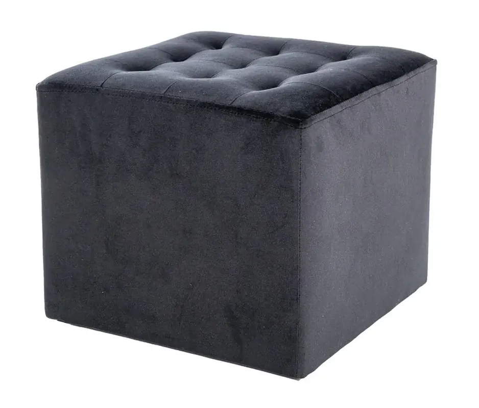 Taburet LORI velvet černá Koupit Online