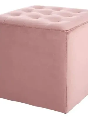 Taburet LORI velvet starorůžová Časově Omezené