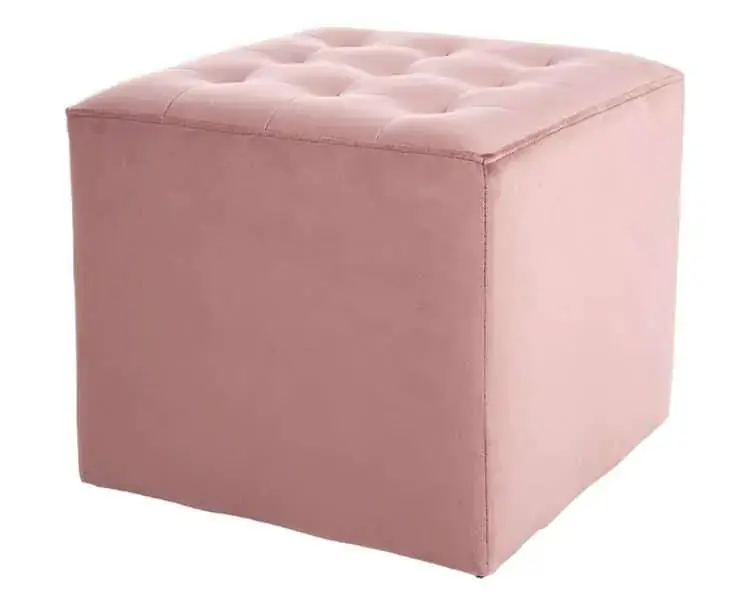 Taburet LORI velvet starorůžová Časově Omezené