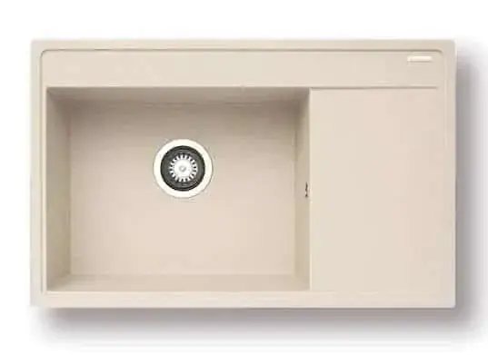 Pyragranitový dřez CAMEA 1B 1D LH (79x50) vanilla Sleva