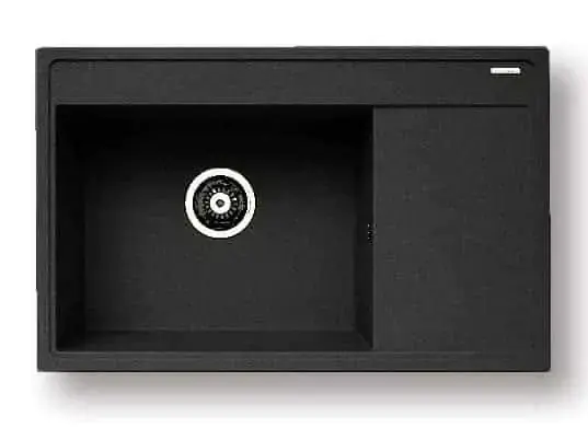 Pyragranitový dřez CAMEA 1B 1D LH (79x50) black Výhodná Nabídka