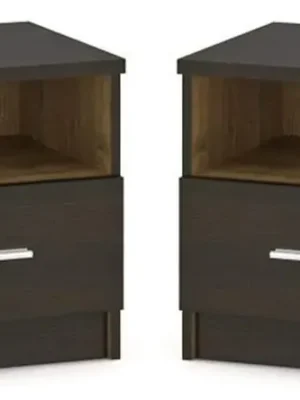 Vrácení Zdarma Noční stolek 2 ks VERONIKA april/wenge