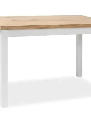 Akční Nabídka Jídelní stůl ADAM 100x60 - dub lancelot/bílá mat