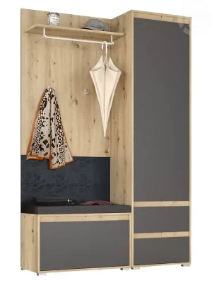 Předsíňová sestava ARBORETO SET 1 dub artisan/šedá Kup Teď