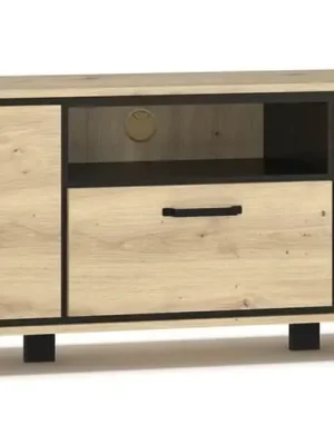 Televizní stolek 2D1S BUCKET dub artisan/wenge Jen Po Omezenou Doba
