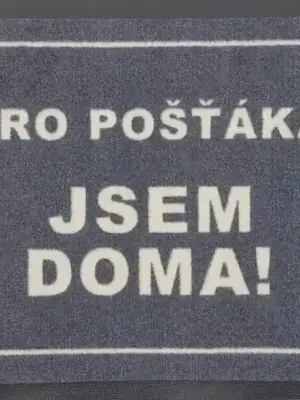 Poslední Šance Rohožka pro pošťáka - jsem doma 40x60 cm