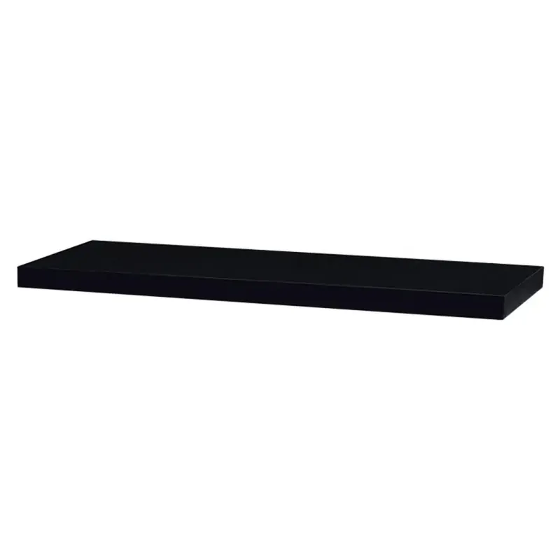 Aktuální Nástěnná polička 90 cm, černá - vysoký lesk P-013 BK