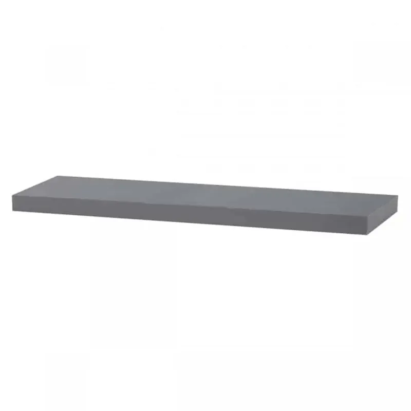 Speciální Cena Nástěnná polička 90 cm, šedá - vysoký lesk P-013 GREY