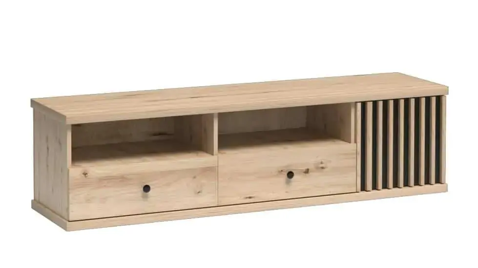 Poslední Šance Televizní stolek 1D2S BARBUS dub artisan/černá
