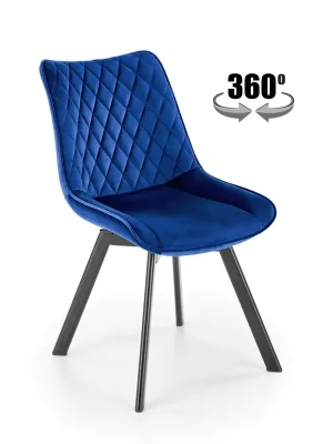 Otočná jídelní židle K520 - modrá Víkendová Akce