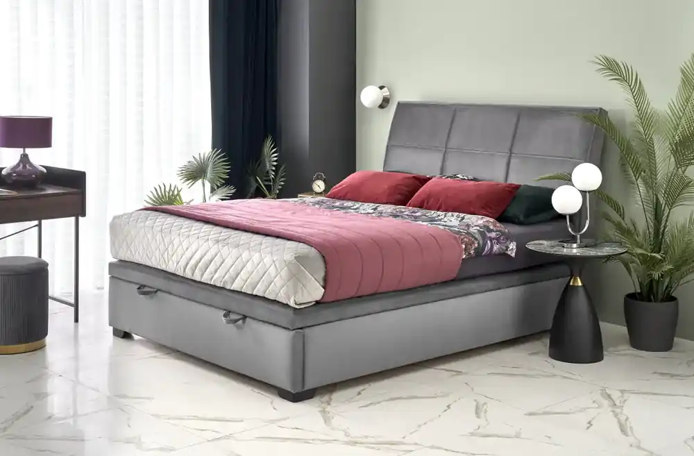Postel 160 CONTINENTAL 2 - šedá Nejprodávanější