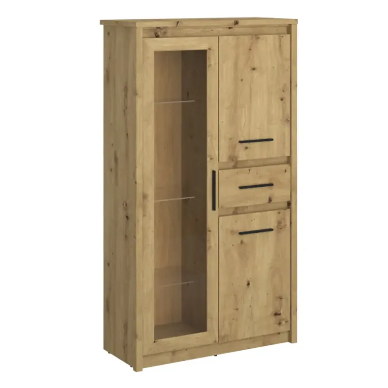 Nízká vitrína AIRON 2D1W1S - dub artisan Nejlepší Volba