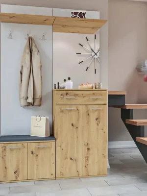 ARMADI II předsíňová stěna dub artisan/bílá Nejlepší Cena