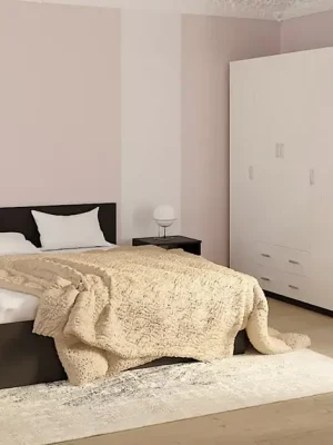 Sestava do ložnice SANTOS wenge/bílá Akční Nabídka