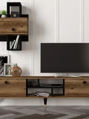 Televizní stolek KAUNAS lydia/černá Akce