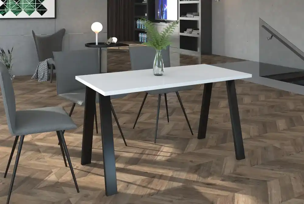 Akční Cena Jídelní stůl KOLINA 185x67 cm černá/bílá