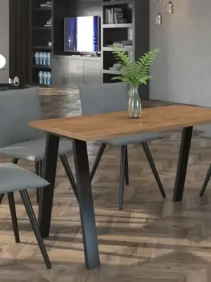 Časově Omezené Jídelní stůl KOLINA 185x90 cm černá/lancelot