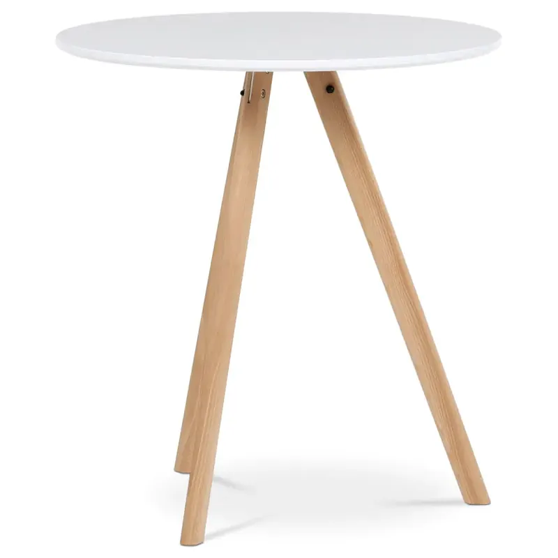 Jídelní stůl kulatý 70cm DT-320 WT Sleva