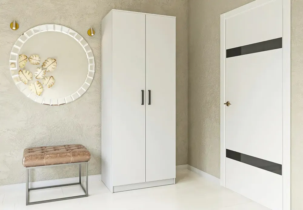 Šatní skříň SIMPLE 80 white nymphea alba Výprodej