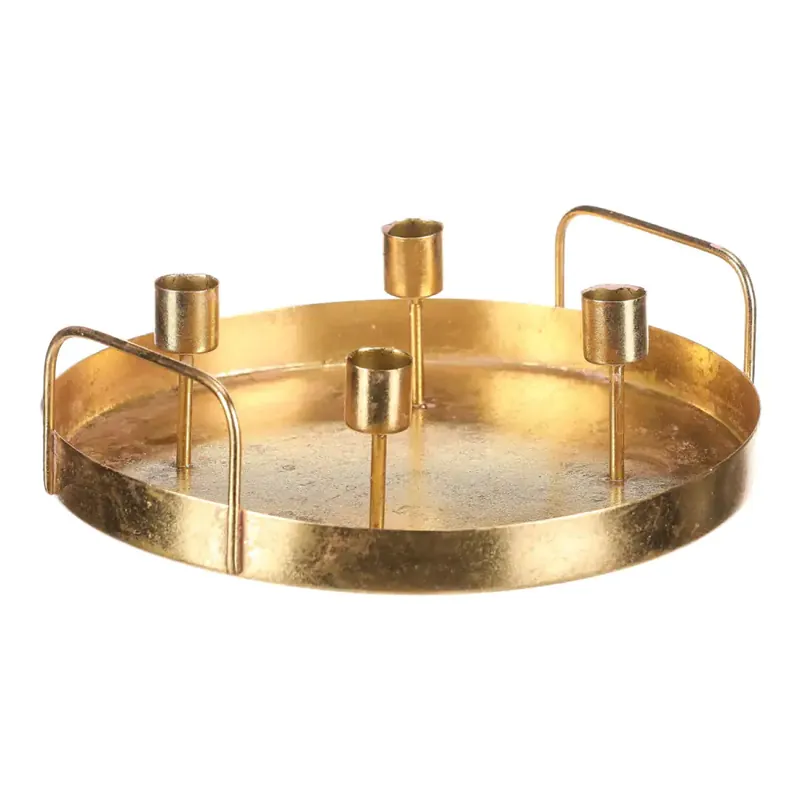 Svícen kovový UM1036 GOLD Akce