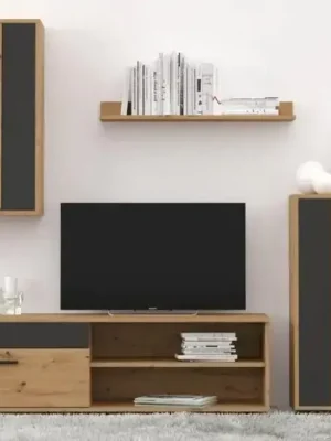 Akční Cena Obývací sestava HYDRA barva dub artisan/černá