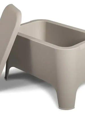 PETRA plastový stůl+box - šedá Koupit Online