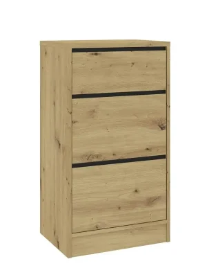 Tovární Cena Komoda 3S BURELA dub artisan/antracit