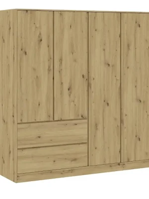 Šatní skříň 4D2S BURELA dub artisan Top Prodej