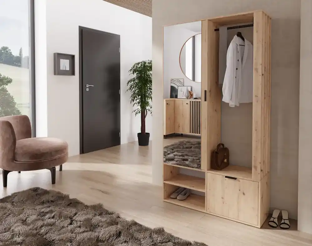 Předsíňová stěna MINAS dub artisan Cenově Výhodný