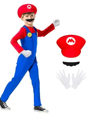 Víkendová Akce Dětský kostým 110/122 - Super Mario OPBH1977