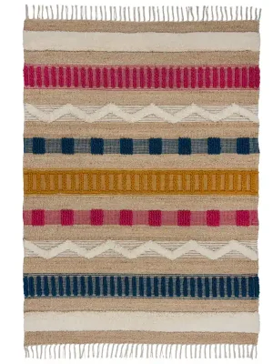 Kusový koberec Jubilant Medina Jute Natural/Multi Sezónní Sleva