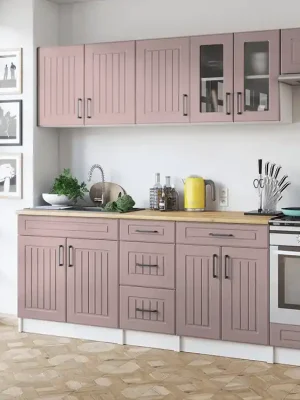 Kuchyňská linka Běla 240/240 růžová MAT Novinka