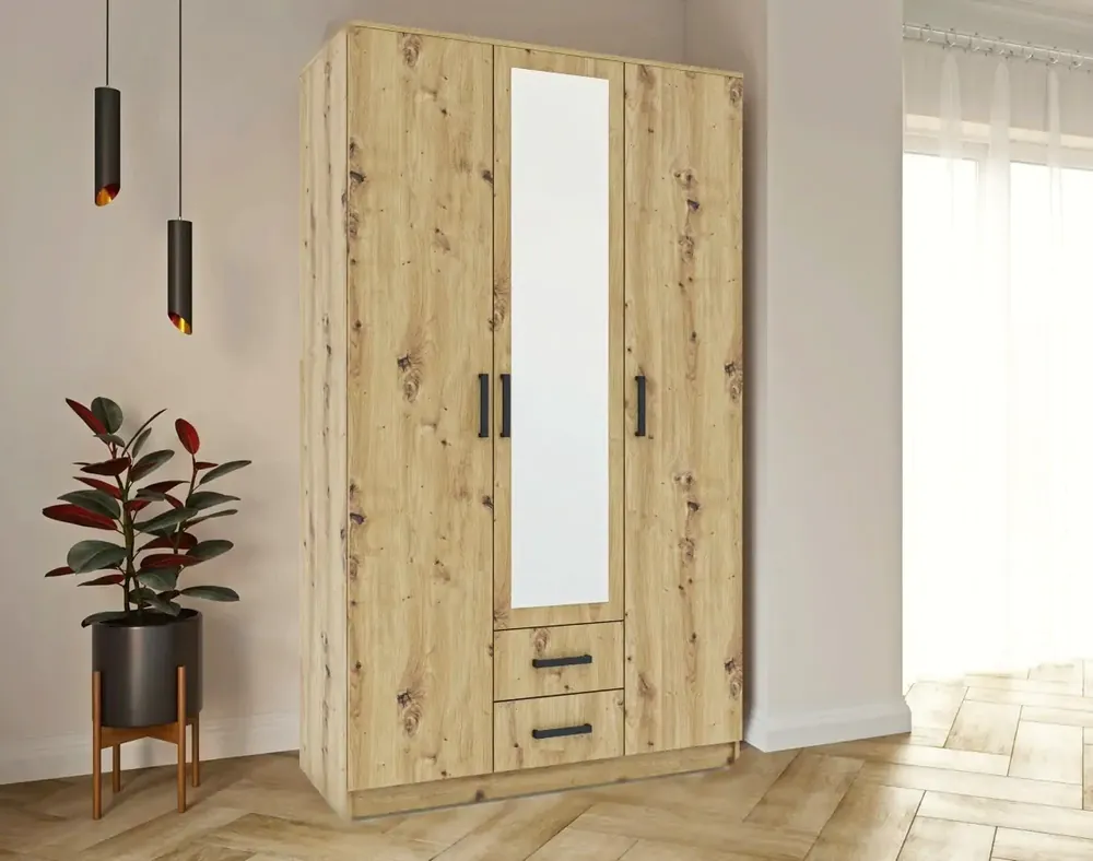 Ihned K Objednání Šatní skříň SIMPLE 120 3D2Dr dub artisan