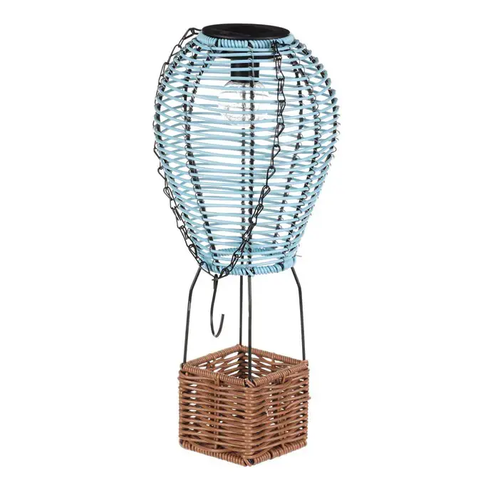Značkový Solární zahradní lucerna LED PLA113 BLUE-L - modrá