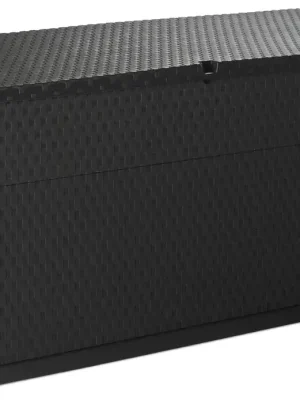 Zahradní plastový úložný box RATTAN 420 L - grafit Poslední Šance