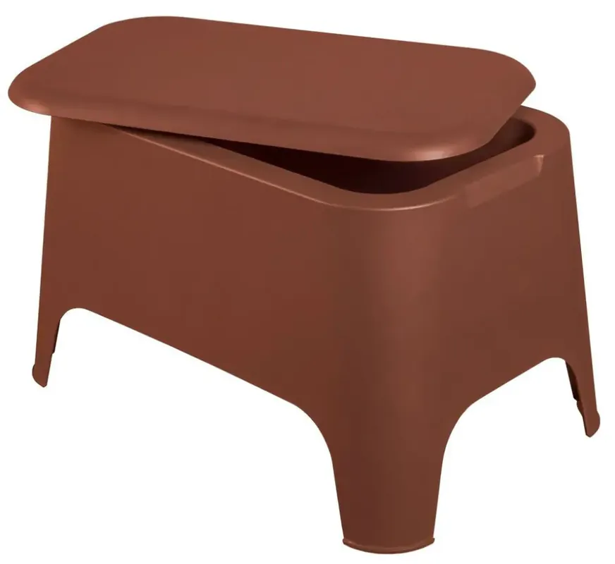 Horká Nabídka PETRA plastový stůl+box - terracotta