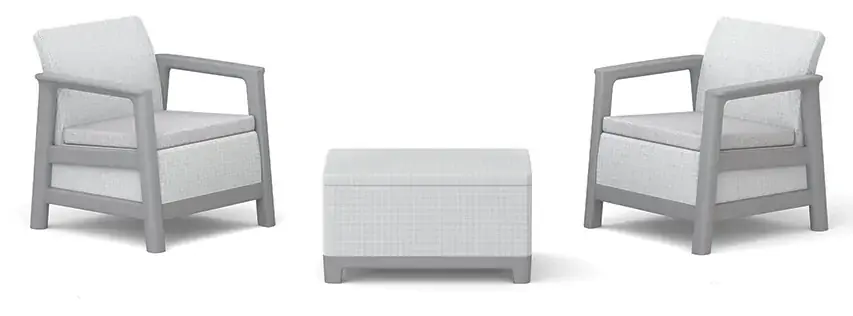 Výhodná Nabídka SCANDI LINEA BALCONY - Ash grey/Storm grey