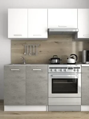 Akční Cena Kuchyňská linka Luigi 180 - bílá/beton