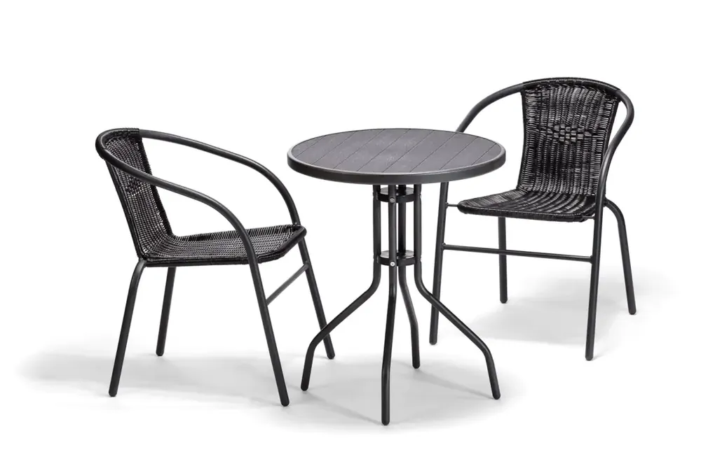 Cenový Hit Balkonová sestava BISTRO SET - černá