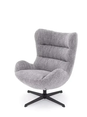 Rychlé Dodání Otočné designové křeslo JACKIE - šedá